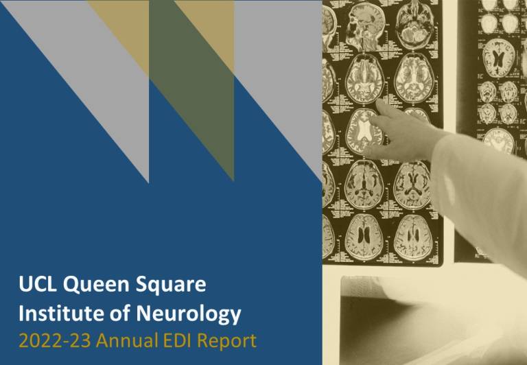 Cover page of the Institute of Neurology Equality Diversity and Inclusion report