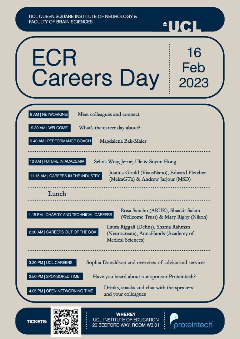 ECR Careers Day agenda
