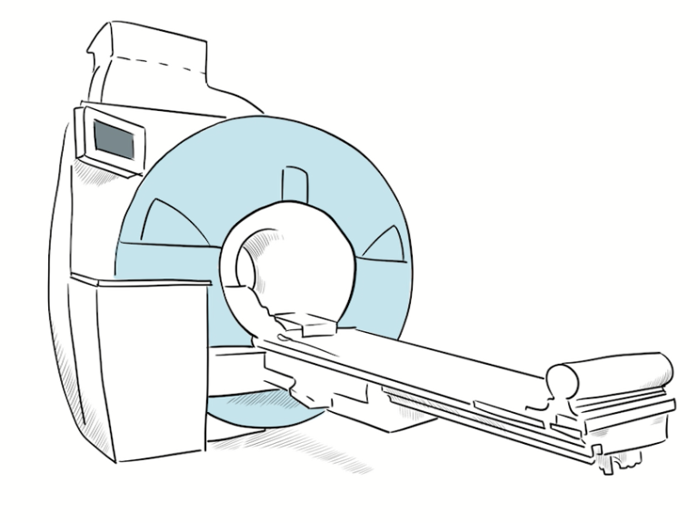 MRI scanner cartoon