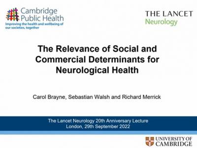 lancet neurology lecture title slide
