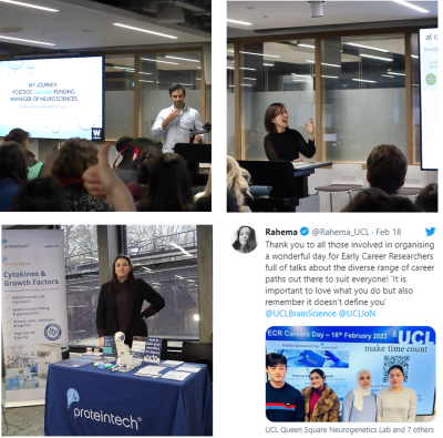 A collage of photos from the ECR Careers Day