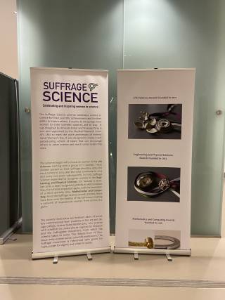 suffrage science display