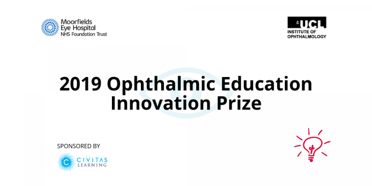 Ophthalmic education innovation prize banner