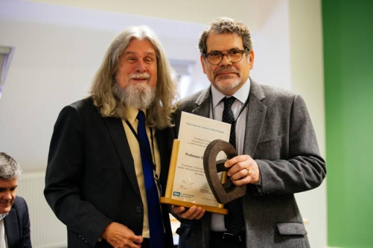 Gary Rubin Receiving RNIB lifetime achievement award…