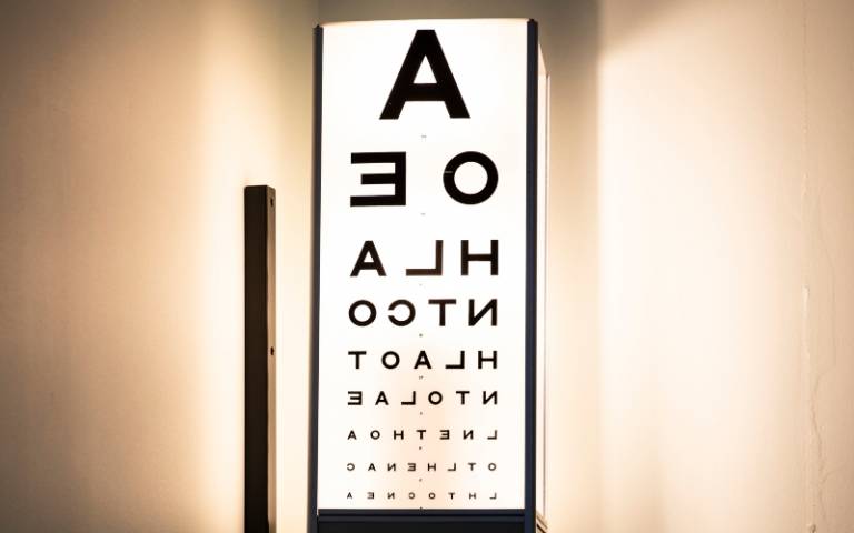 Optometrist's eye chart