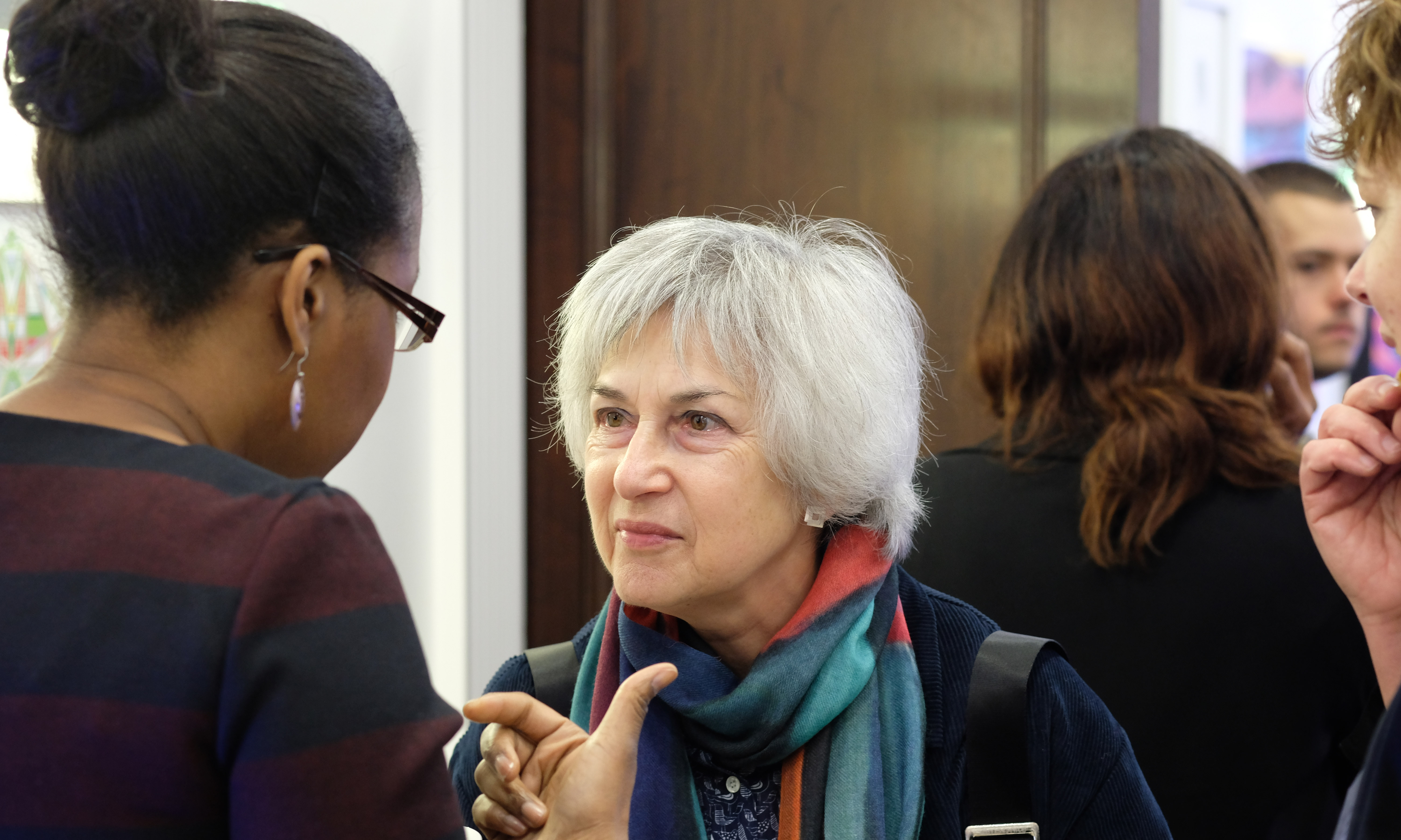 2015-UCL  “Inspiring Women in Ophthalmology” keynote Professor Veronica van Heyningen (OBE) enjoying the networking session