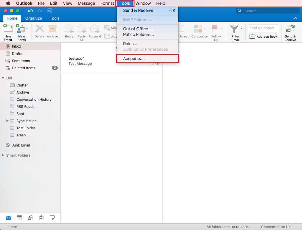 outlook 2016 sync all folders mail settings