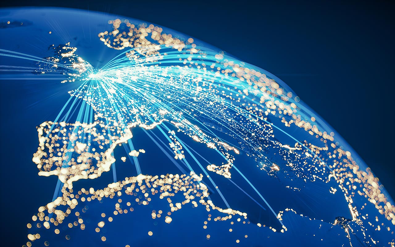 Global networks connecting to London