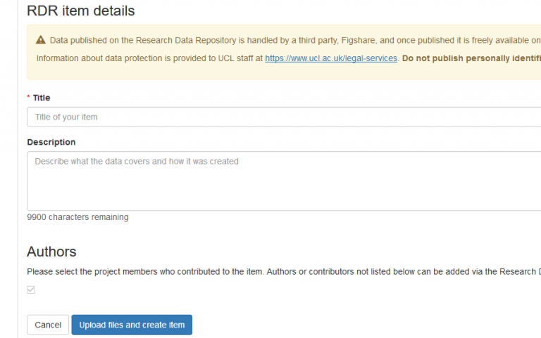 ucl research data repository