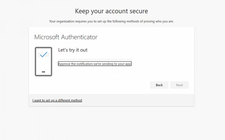 Microsoft Authenticator approve the notifcation