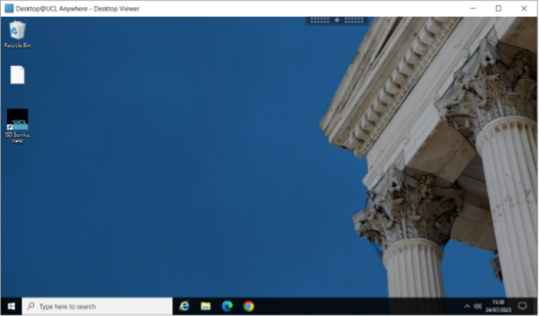 Desktop@UCL Windows desktop…