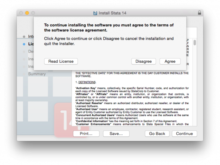Software license agreement…