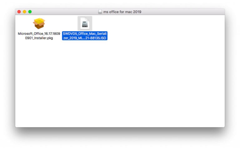 office 2019 mac installer