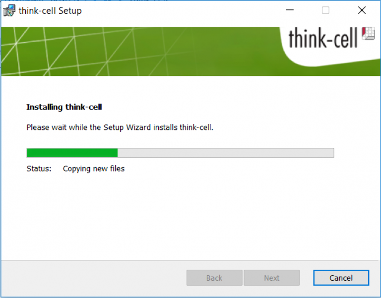 Installing Think Cell