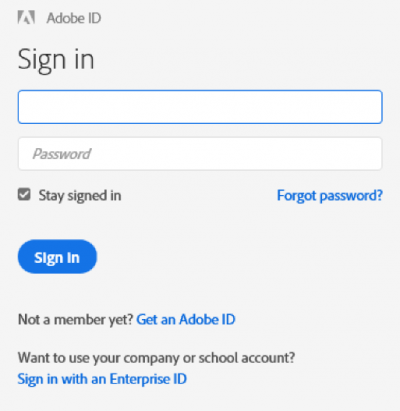 Sign in with an Enterprise ID