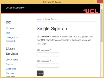 Creative Cloud Installer - Sign in with your UCL credentials