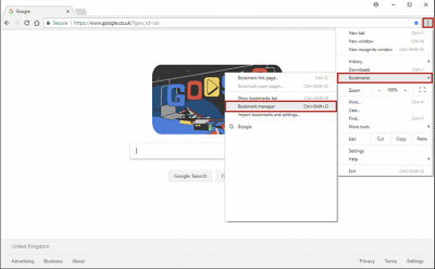Restoring Chrome bookmarks step 2 screenshot