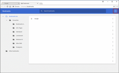 Restoring Chrome bookmarks step 3 screenshot