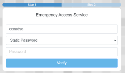 DSH Emergency access password
