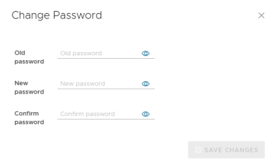 DSH self-service console change password