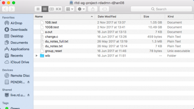 View of CIFS share in file browser on MacOS Sierra.