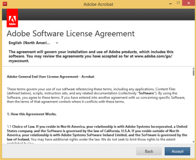 Adobe license agreement…