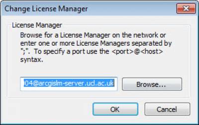 Enter Licence Manager Details…