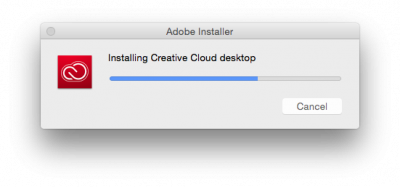 Installing Creative Cloud desktop app mac…