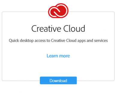 Download the Creative Cloud app…