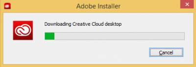 Installing Creative Cloud Desktop app…
