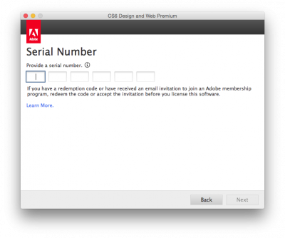 Enter serial number…