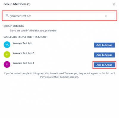 Fig 3. Add new member within Group Members window…