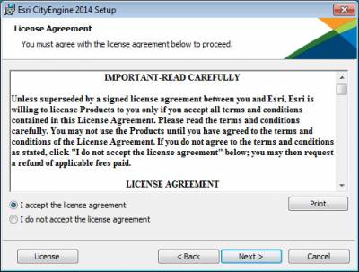 Accept Licence Agreement…