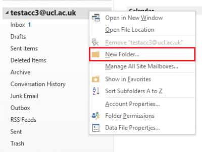 Fig 1. Location of the New Folder option on the right-click menu…