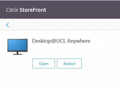 Desktop@UCL Anywhere Desktop Icon…