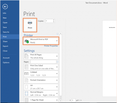 Desktop@UCL Windows 10 PDFs Word 2016 Microsoft Print to PDF…
