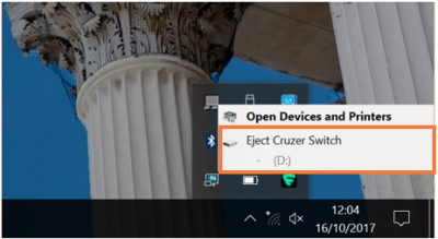 Desktop@UCL Windows 10 USB eject drive…