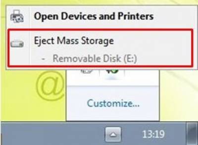 Eject device option…