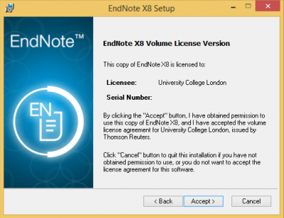 Endnote License…