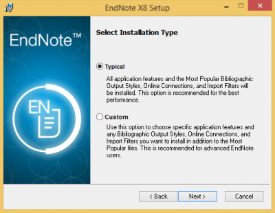Select Installation Type…