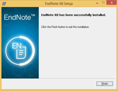 Endnote has been successfully installed…
