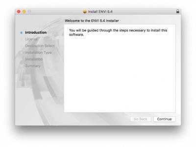 Welcome to ENVI 5.4 Installer…