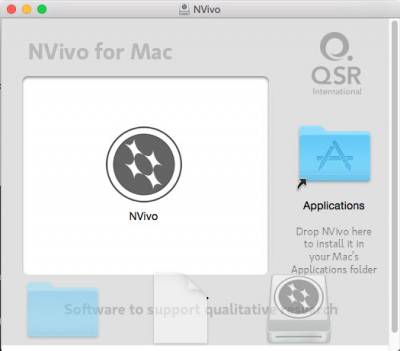 Drag NVivo Icon to Applications Folder…