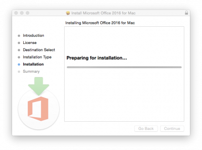 installing office for mac 2016