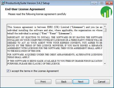Accept Licence Agreement…