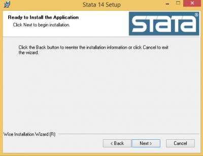 Ready to install application…