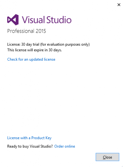 License with a product key…