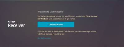 Welcome to Citrix Receiver Chrome…