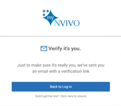 myNvivo verification needed 