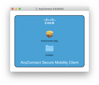 Cisco AnyConnect installation file